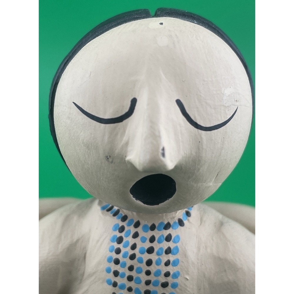 Native American Pottery Storyteller Angel Signed '93 Jo Venia 7 Children/2 Sheep - Picture 5 of 16